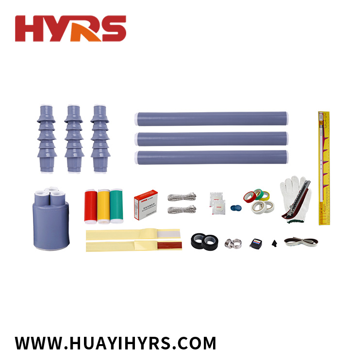 10kV Cold Shrinkable Three Cores Termination Kit untuk Outdoor