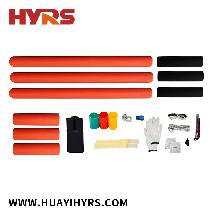 10kV Heat Shrinkable Three Cores Termination Kit untuk Indoor