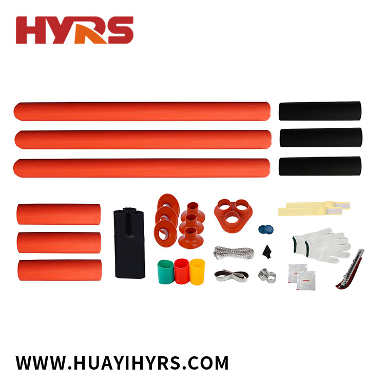 10kV Heat Shrinkable Three Cores Termination Kit untuk Outdoor