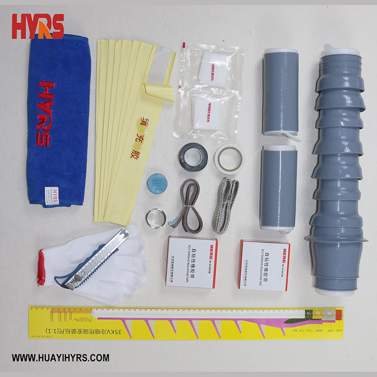 35kV Cold Shrinkable Three Cores Termination Kit untuk Indoor